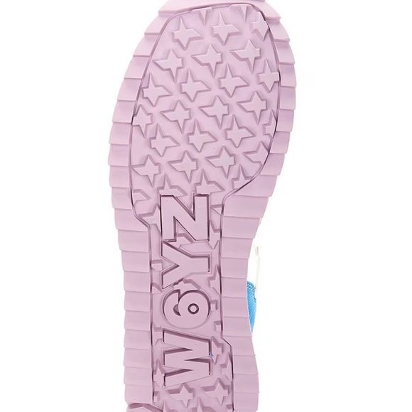 W6YZ      Yak suede colorblock retro platform sneakers - Picture 6 of 12